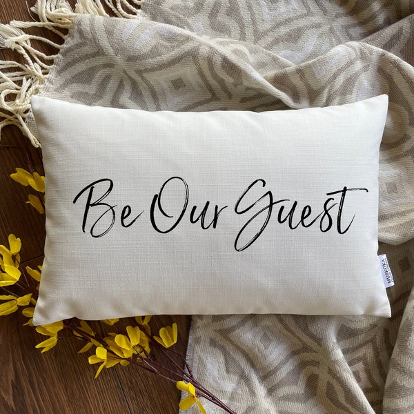 Be Our Guest Pillow Etsy