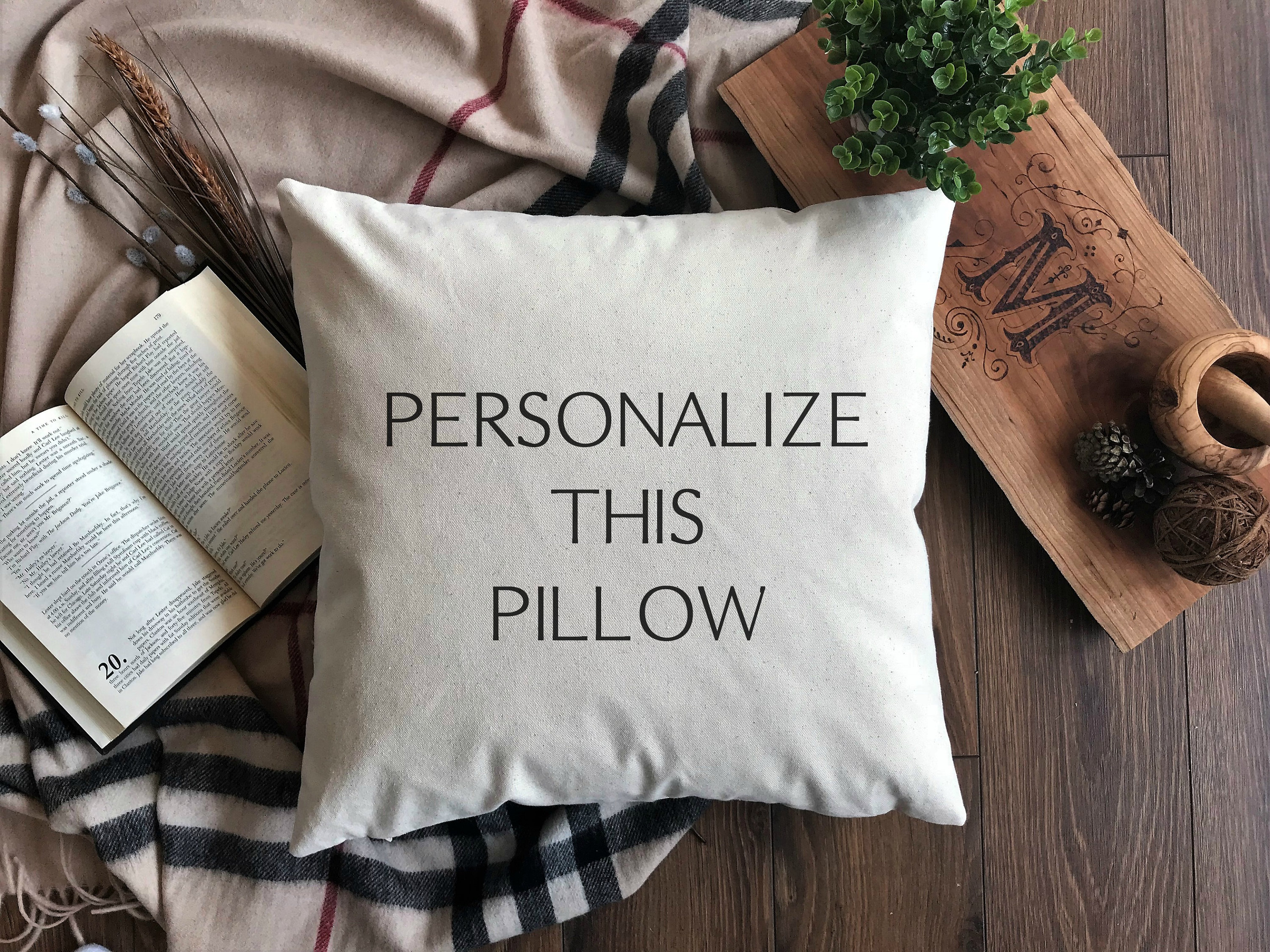 Create your own Pillow Cover Custom Lyric Pillow Quote PIllow