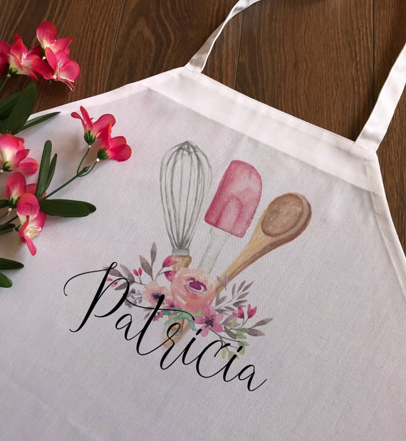 Apron - Personalized Kitchen Apron with Utensils and Name