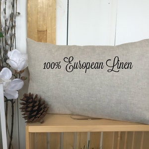 Personalized Linen or Cotton Canvas Pillow Cover. Wedding Gift Pillow. Baby Gift. Custom Pillow Cover. Personalized Gift. Zipper enclosure image 5