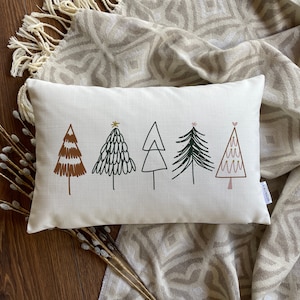 Boho Christmas Tree Pillow Cover | Handmade Pillows | Quality Christmas Gifts | Gifts for Him | Gifts for Her | Personalized Holiday Gifts