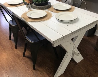 farmhouse table and chairs