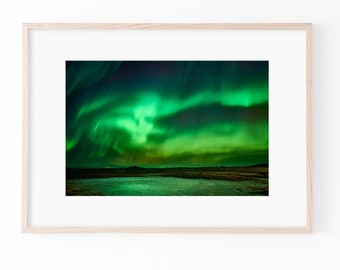 Aurora Borealis | Northern Lights | Photo Print | Landscape Photo | Northern Lights Art | Icelandic Art