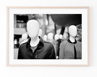 A Faceless Society | Faceless Mannequin | Street Art | Urban Photography | Humorous Gift | Street Photography | Urban | Quirky | Surreal