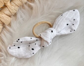 Hair bow muslin | made of organic cotton | Love of little things | small gift for girlfriend | Gifts for children