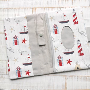 Windeltasche Stoff | zeitlose Wickeltasche aus Baumwolle | unterwegs wickeln | Geschenk zur Geburt | schwanger | Geschenk Mama
