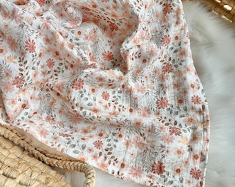 Muslin scarf | Summer blanket | Muslin cloth | swaddle cloth | Blanket | Birth gift | handmade