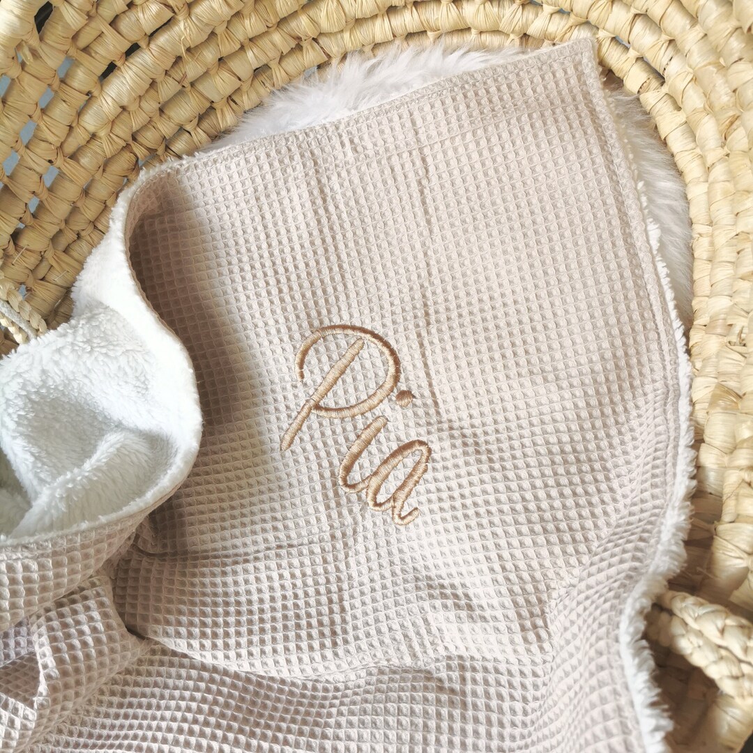 Winter Baby Blanket With Name Baby Fur Birth Blanket Etsy