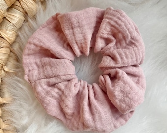 Scrunchie Musselin | Baumwolle | Kleinigkeit | kleines Geschenk für Freundin | Mitbringsel | kleine Aufmerksamkeit | Haarband | Haargummi