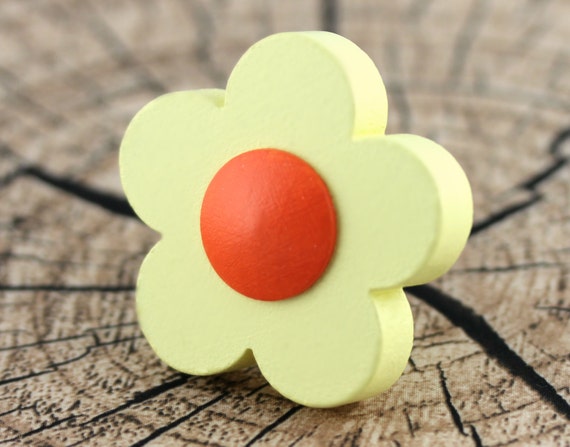 Kids Dresser Knobs Decorative Drawer Pulls Flower Wardrobe Etsy