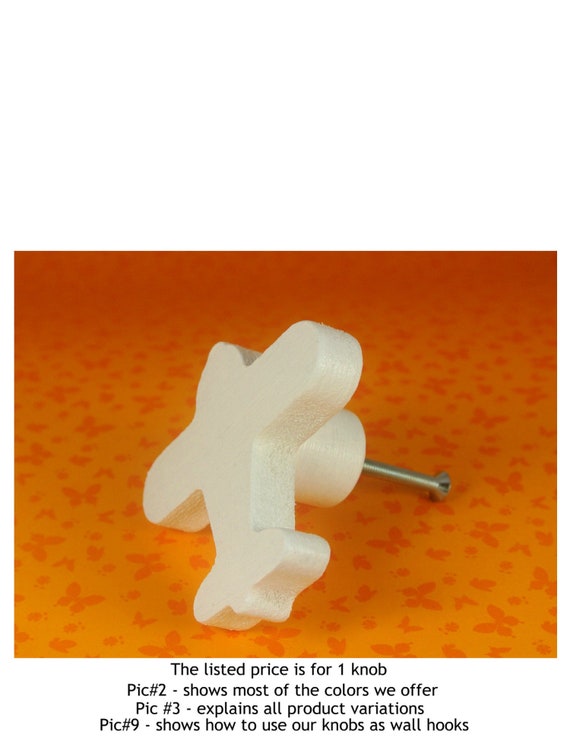 Kids Dresser Knobs Baby Nursery Airplane Decor Childrens Etsy