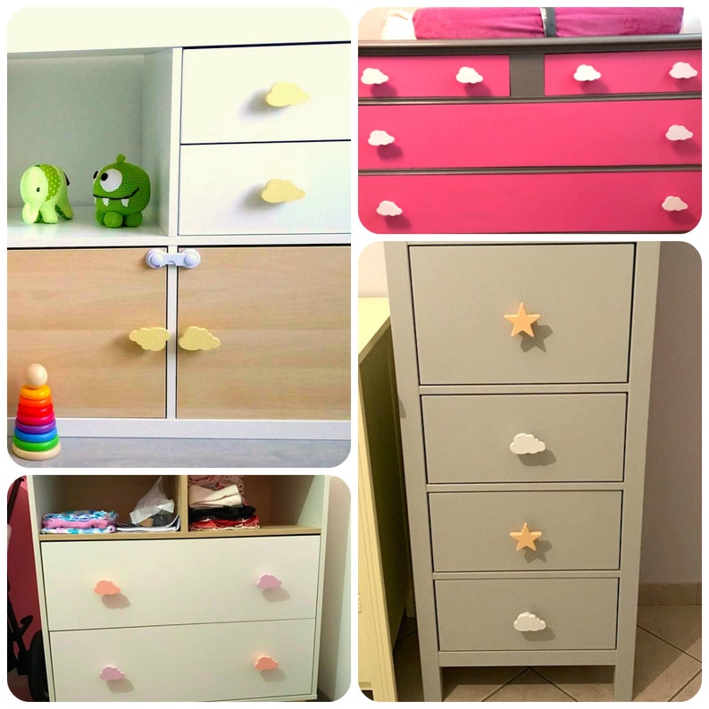 Kids Door Knobs Star Boys Drawer Pulls Bluelight Etsy