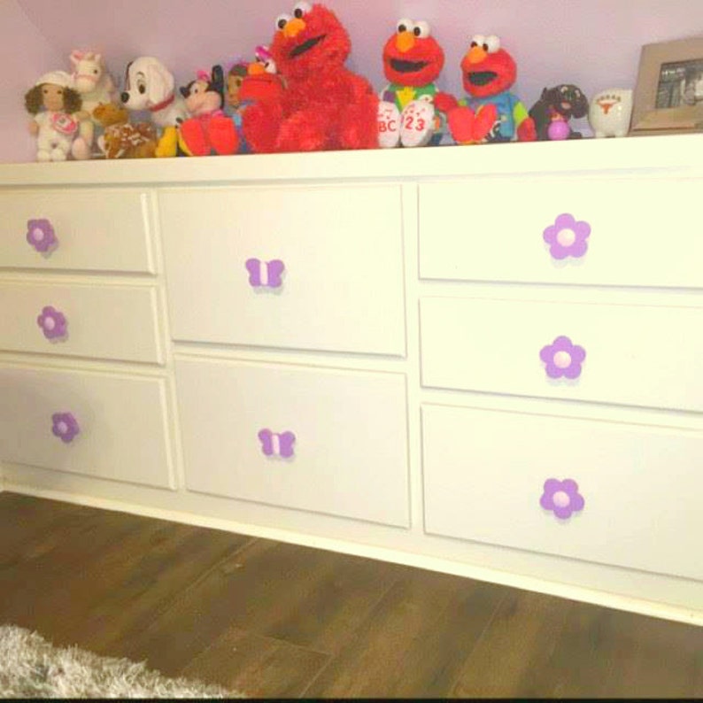 purple kids dresser