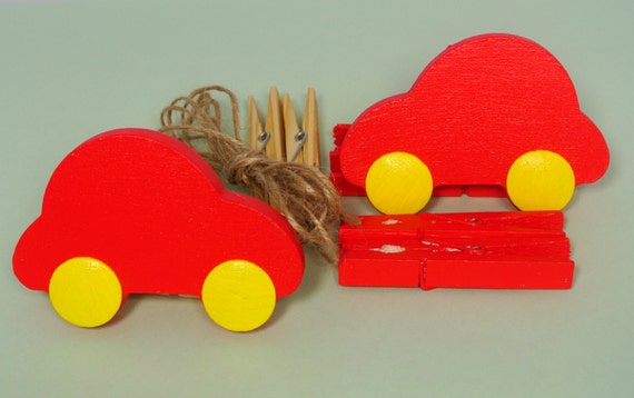 Children art display-Two blue cars nursery design-Wall hangings-Kids room decor-Nursery cable art-Photo holder-Baby furniture