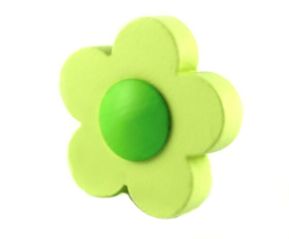 Flower Dresser Knobs And Pulls Green Cabinet Drawer Pulls Etsy