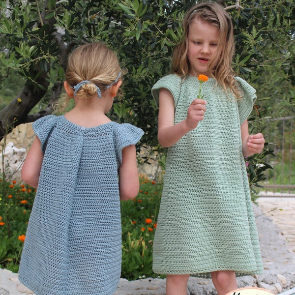 CROCHET PATTERN PDF-The Doli Dress/Summer Crochet Pattern/ Baby Dress/Cotton/ 0-6 Months to 10 Years/ Toddler Pattern/ Cute Crochet/  Baby