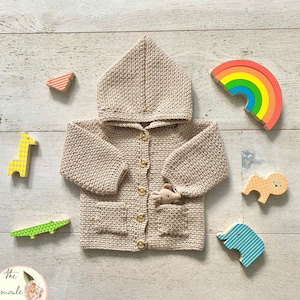 Crochet Baby Hoodie Sweater Pattern: Mini Moule Collection (PDF)