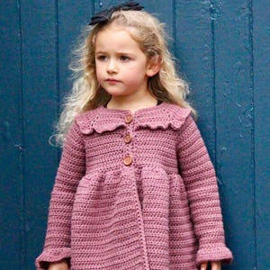 Crochet Girl's Jacket Pattern: Jane Cardigan (PDF)