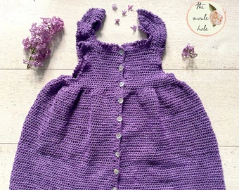 CROCHET PATTERN PDF- Forget Me Not Dress// Summer Dress// Crochet Dress// Girls Dress// Baby Dress// Crochet Baby Girl// 6 months - 10 years