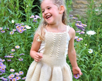 Crochet Pinafore Dress Pattern, Beginner Friendly (PDF Pattern)