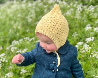 CROCHET PATTERN PDF- Bobby Bonnet / Crochet Baby Bonnet For Boys and Girls