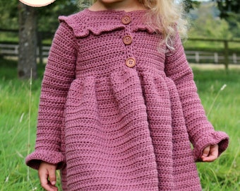 CROCHET JACKET PDF-Jane Jacket//Crochet Sweater Pattern//Crochet Jacket Pattern//Crochet for Girls//Crochet Cardigan Pattern//Crochet Baby