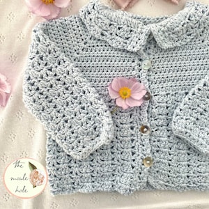 CROCHET PATTERN PDF- Marion Cardigan/ Crochet Cardigan/ Crochet for Baby