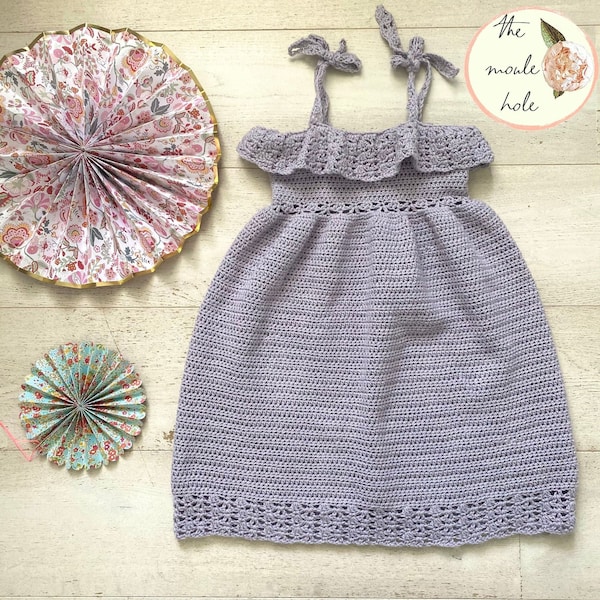 CROCHET PATTERN PDF- The Lacey Dress/  Summer Dress/  Lace Crochet