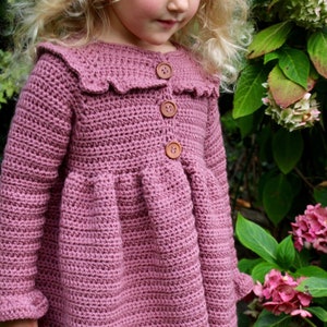 CROCHET JACKET PDF-Jane Jacket//Crochet Sweater Pattern//Crochet Jacket Pattern//Crochet for Girls//Crochet Cardigan Pattern//Crochet Baby image 2