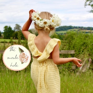 CROCHET PATTERN PDF-Flower Child Dress//Crochet Dress Pattern//Crochet Pattern Girls//Crochet Pattern Baby//Summer Crochet Pattern// image 1