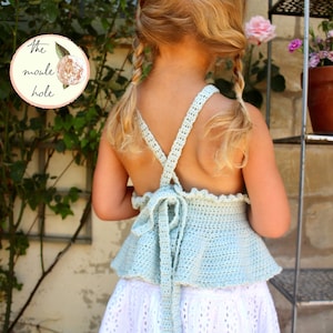 Sea Spray Top Crochet Pattern PDF | Easy Summer Top for Baby & Toddler | Cotton Crochet Pattern