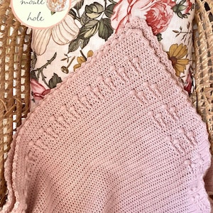 CROCHET PATTERN PDF- Meadow Blanket/ Crochet Baby Blanket