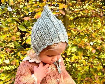 CROCHET PATTERN PDF- Henrietta Bonnet Crochet Baby Bonnet