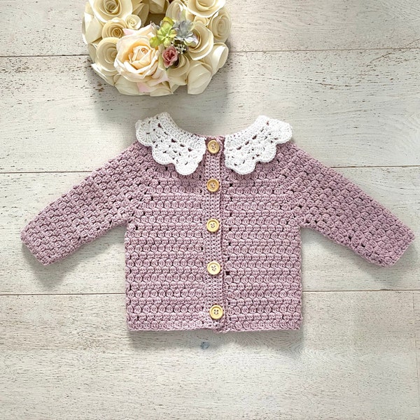 CROCHET PATTERN PDF- Betsy Cardigan