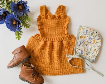 CROCHET PATTERN PDF- Isabelle Dress, Dress Pattern, Crochet Dress, Crochet Baby Pattern, Crochet, Pattern, Dress, Baby, Toddler