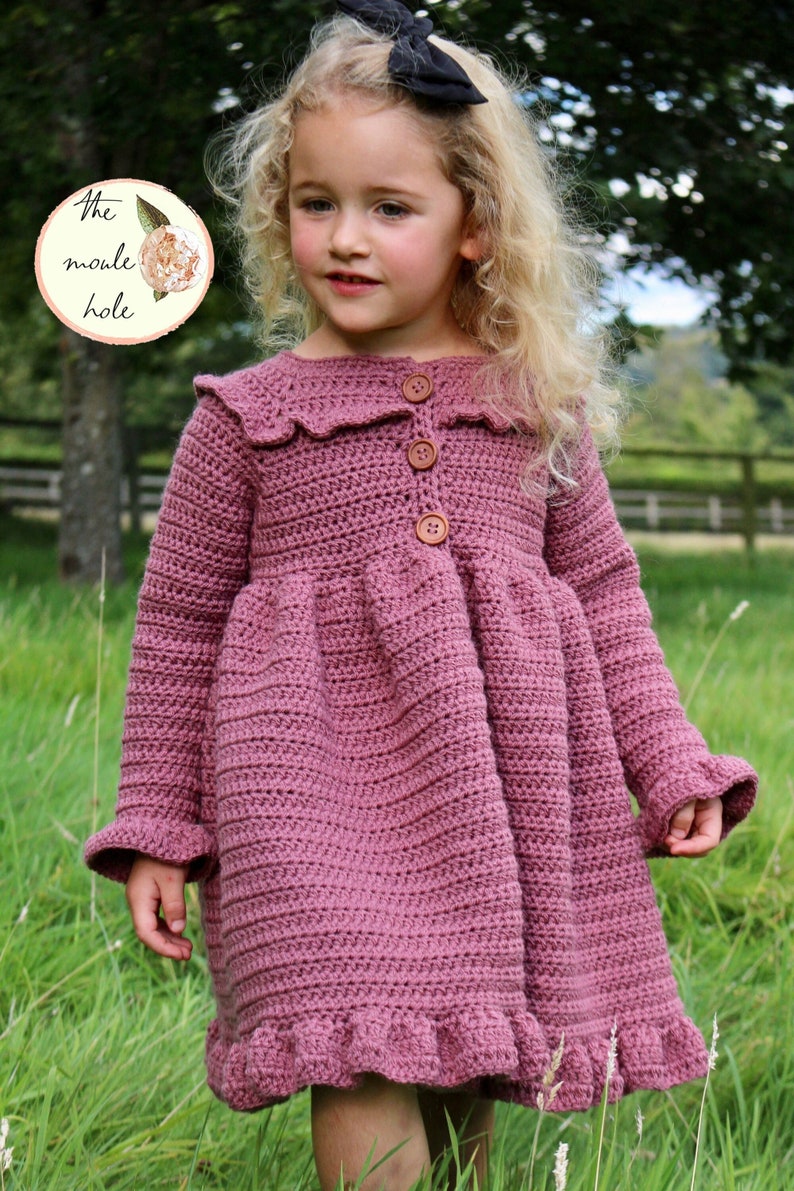 CROCHET JACKET PDF-Jane Jacket//Crochet Sweater Pattern//Crochet Jacket Pattern//Crochet for Girls//Crochet Cardigan Pattern//Crochet Baby image 1