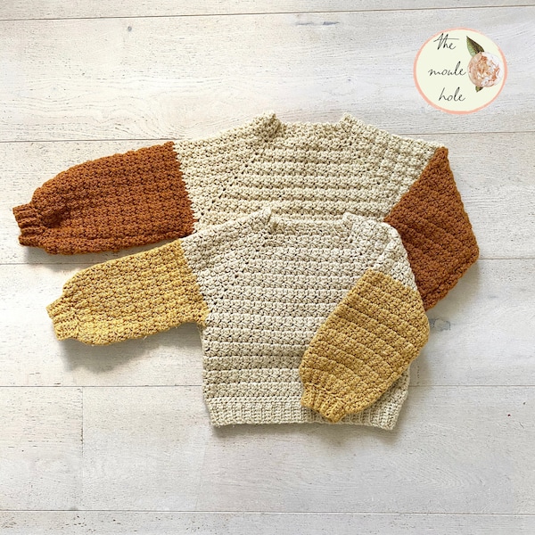 CROCHET PATTERN PDF-A Diddy Sweater/Crochet Sweater Pattern/ Crochet Jumper Pattern/Crochet Pattern for Boys/Unisex Crochet Pattern/ Easy