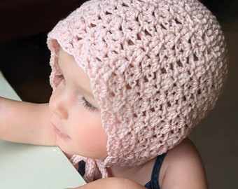 Crochet Pattern Pdf Marion Bonnet Newborn Baby Bonnet Etsy France