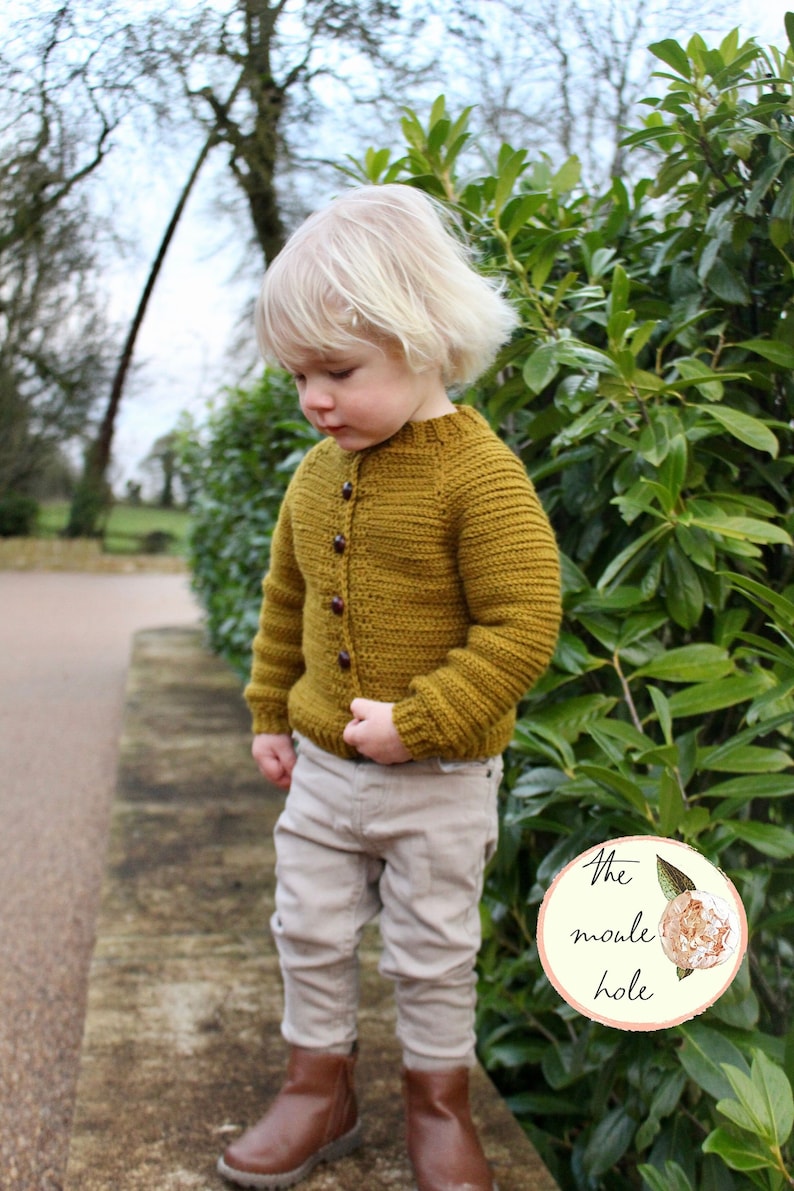 Cutie Man Cardigan Crochet Pattern PDF Boys Crochet Sweater Pattern