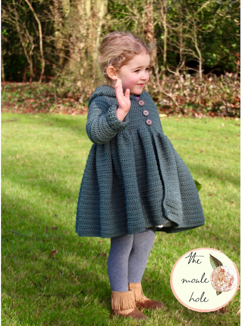 CROCHET PATTERN PDF-Magdalena Jacket//Crochet Coat Pattern//Crochet Jacket/Crochet Hoodie/Crochet Dress/ Girl's Crochet/Beginner Crochet image 6