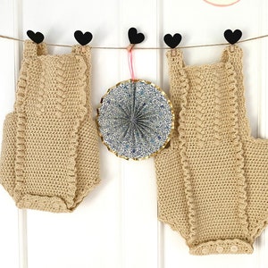 Countryside Romper Crochet Pattern PDF | Baby Romper Pattern | Easy Crochet for Babies