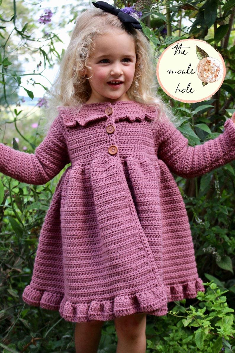 CROCHET JACKET PDF-Jane Jacket//Crochet Sweater Pattern//Crochet Jacket Pattern//Crochet for Girls//Crochet Cardigan Pattern//Crochet Baby image 8