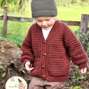 CROCHET PATTERN PDF- Jude Cardigan/ Crochet Sweater/ Boys Crochet Pattern/  Baby Sweater/ Baby Cardigan/ Crochet Jumper/ Crochet Cardigan/