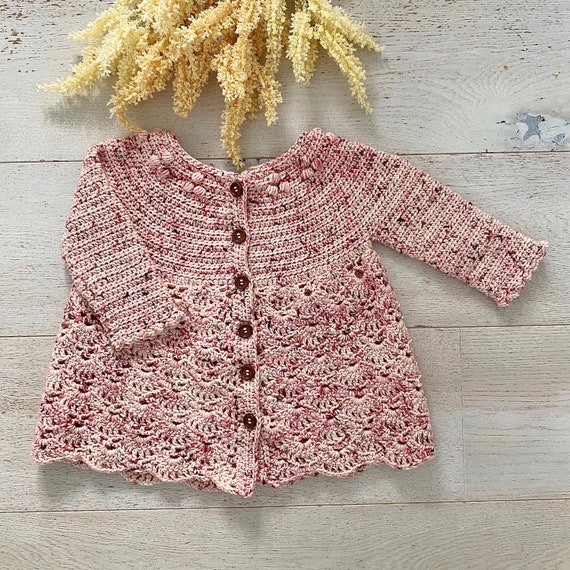 Crochet Baby Cardigan Pattern: Misha Lace Sweater (PDF Pattern) - Etsy