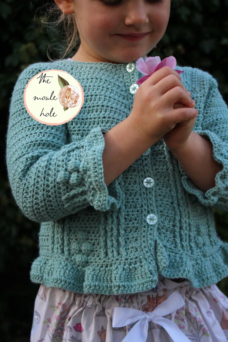CROCHET PATTERN PDFMinty Mint Cardigan/Girls Crochet Etsy