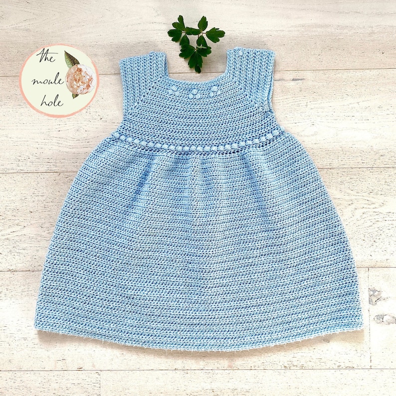 CROCHET PATTERN PDF-Snowberries Dress//Crochet Dress// Baby Crochet// Baby Dress Pattern// Easy Crochet Pattern image 2