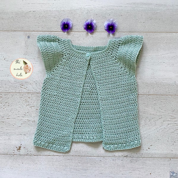 CROCHET PATTERN PDF-The Summer Breeze Top/ Crochet Summer Pattern/ Beginner Crochet Pattern/ Easy/ Crochet for Toddlers/ Crochet Shirt