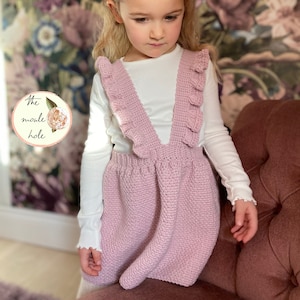 Crochet Pinafore Pattern: Patsy Skirt, Baby to 10 Years (PDF Pattern)