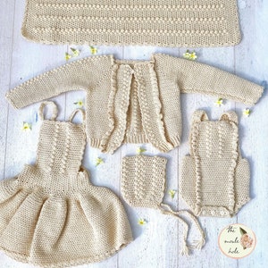CROCHET PATTERN PDF-Countryside Collection/Pattern Bundle/Baby Crochet/Baby Bonnet/Crochet For Baby/ Baby Cardigan/ Baby Girl Crochet/ Easy