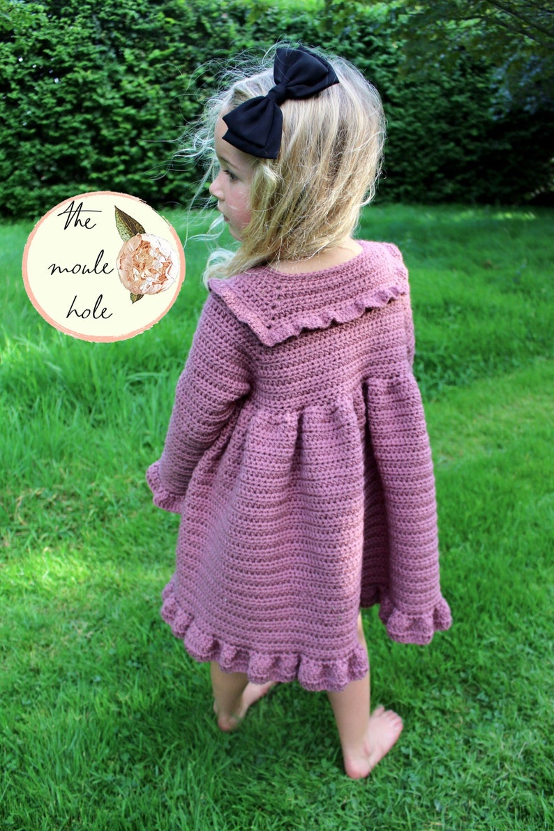 CROCHET JACKET PDF-Jane Jacket//Crochet Sweater Pattern//Crochet Jacket Pattern//Crochet for Girls//Crochet Cardigan Pattern//Crochet Baby image 6